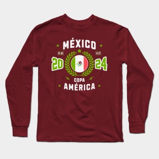 Viva México Fútbol Tee: Celebrate Copa America 2024 Long Sleeve T-Shirt